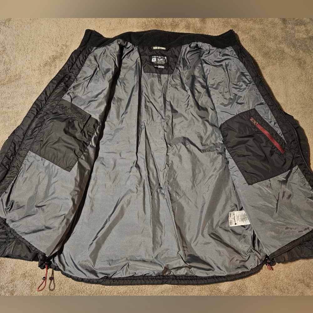 Carhartt Men's Gilliam Rain Defender Puffer Jacket - Black - Picture 3 of 4